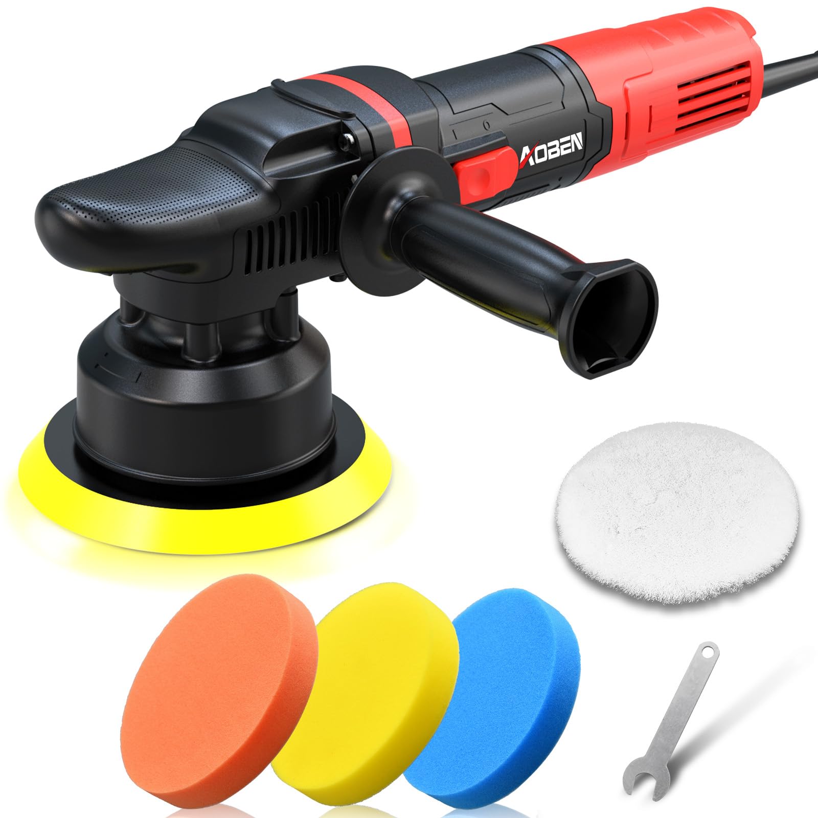 AOBEN Car Buffer Polisher,6 inch Dual Action Polisher,Random Buffer Polisher kit