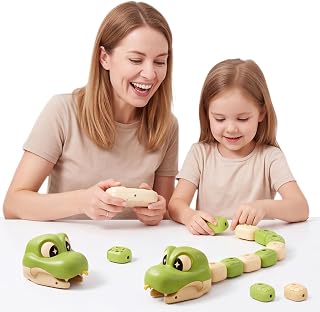 RC Snake Game Magnetic Blocks Toy LED Sound Two Player | Interactive Family Competitive Racing Board Game Night Kids Ages 3 Plus USB Rechargeable Sturdy ABS Design