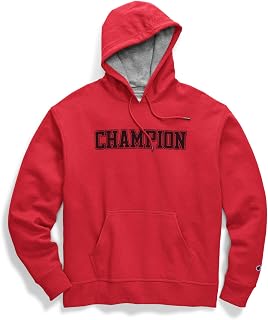 Champion Men's Pullover Fleece Hoodie, Midweight, C Logo (Reg. Or Big & Tall)