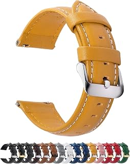 12 Colours Watch Strap 20 mm Leather Strap for Smartwatch Universal Watch