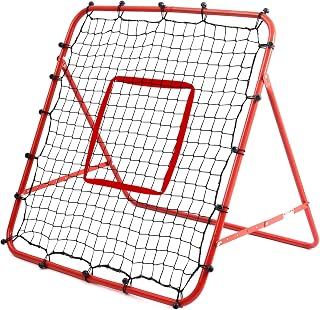 Football Rebounder - Football Training Equipment, Adjustable | Soccer Rebound Net with Metal Frame, Portable Folding Trainer Practice, Outdoor Garden Backyard Sports Gift for Kids & Adult