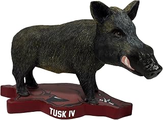 Tusk IV Arkansas Razorbacks Live Mascot Bobblehead College