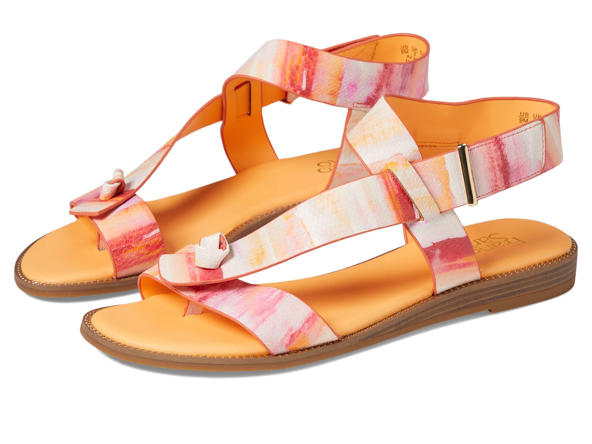 Franco Sarto Women's Glenni Sandal, Sunset, 7