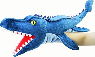 LOMTRATS Dinosaurs Hand Puppets for kids,Toddler Includes Triceratops and Tyrannosaurus Rex with Movable Open Mouths, Perfect for Storytelling,Teaching,Preschool,Birthday Gifts