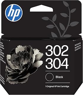 HP 302/304 Black Original Ink Cartridge | Compatible with HP DeskJet 1110, 2130, 3630, HP Envy 4520, OfficeJet 3830, 4650, 5220, 5230, yield 120 pages (B7RT7AE)