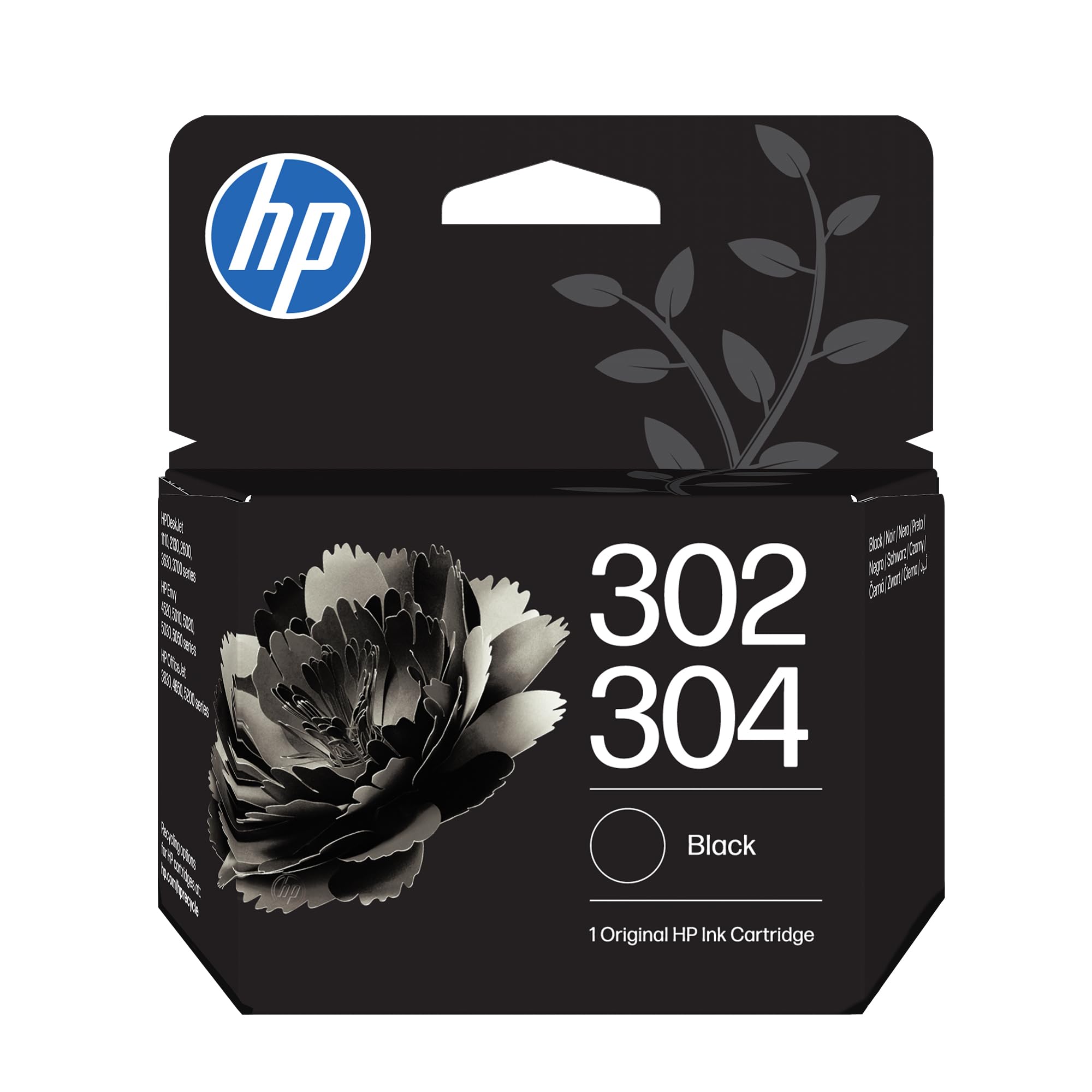 HP 302/304 Black Original Ink Cartridge | Compatible with HP DeskJet 1110, 2130,