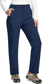 MoFiz Women's Winter Waterproof Fleece Ski Trousers Trekking Trousers