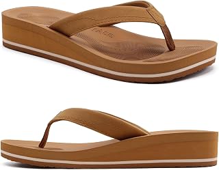 COFACE Flip Flops for Women Comfortable Arch Support Thong Sandals