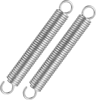 2 Pcs 190mm Extended Compressed Springs, Extension Spring, Dual Hook Tension Springs, Small Carbon Steel Replacement Spring for Tent Awning Caravan Trampoline Mounting, Wire Diameter 35mm/OD 25mm