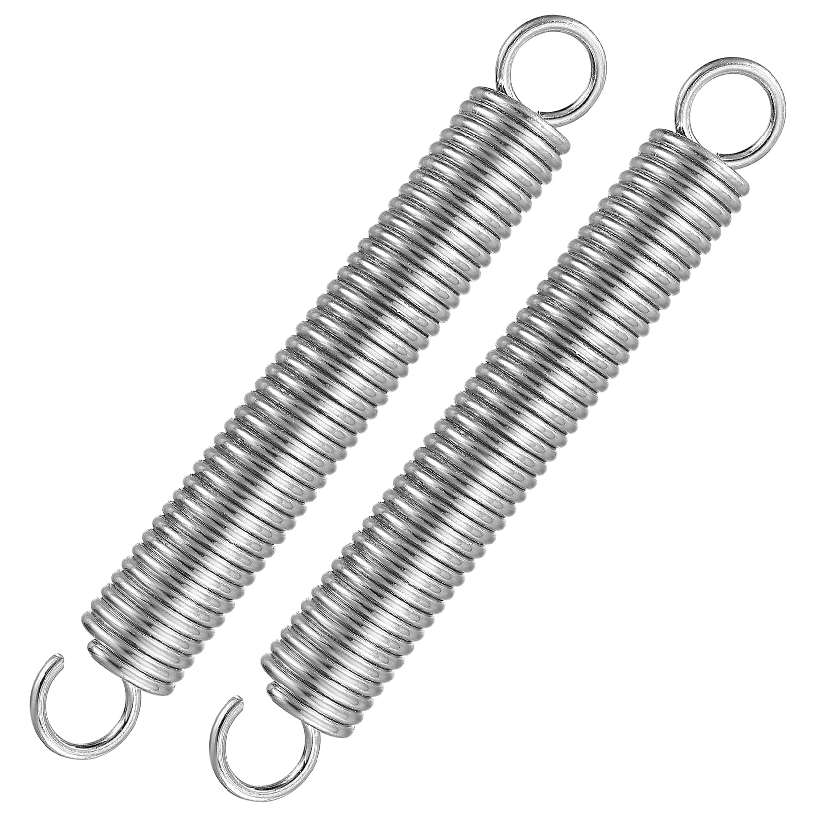 2 Pcs 190mm Extended Compressed Springs, Extension Spring, Dual Hook Tension Spr
