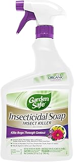 Garden Safe Insecticidal Soap Insect Killer Spray, 32 Oz | For Organic Gardening, Ready-To-Use Spray Controls Aphids, Mealybugs, Mites & Other Listed Insects, Use Indoors & Outdoors