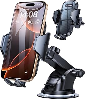 andobil 2026 Upgrade Phone Holder Car, [Military-Grade 89+LBS Strongest Suction] Car Phone Holder Mount for Dashboard Vent Windshield, Bumpy Roads Friendly Cell Phone Holder Car for iPhone Sumsung