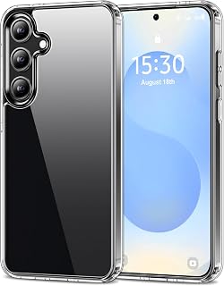 HOOMIL Case for Samsung Galaxy S25 FE 6.7-Inch, Non-Yellowing, Drop Protection, Anti-Scratch Transparent Hard Back Phone Cover - Crystal Clear