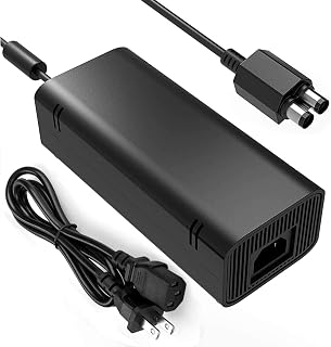 YCCSKY Power Supply for Xbox 360 Slim AC Adapter, Non-OEM Replacement, Global Voltage, LED Indicator, 135W, 12V-10.83A