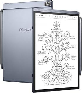 iFLYTEK AINOTE Air 2 Digital Notebook, 8.2-Inch E Ink Tablet with Stylus | AI Note Taker with Meeting Minutes, 18-Language Transcription, 14-Language Translation, Paper-Like Writing and Front Light