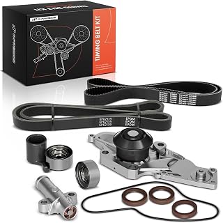 A-Premium Timing Belt Kit with Water Pump Compatible with 03-18 Honda Acura | for Honda Accord Crosstour Pilot Odyssey Ridgeline Acura MDX RL TL ZDX 3.0L 3.2L 3.5L 3.7L V6 19200RDVJ01 TKH002 TCKWP329