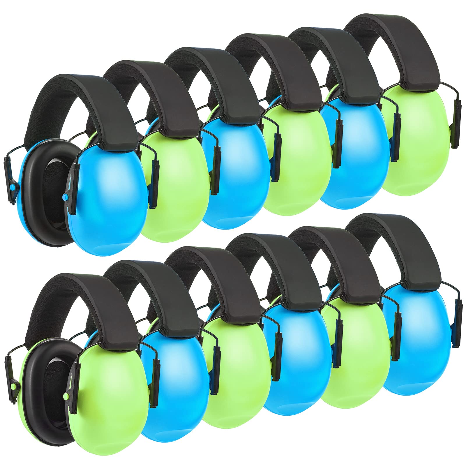 Amylove 12 Pcs Kids Noise Cancelling Headphones Ear Muffs Fresh Style