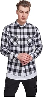 Urban Classics Men's Checked Flannel Casual Shirt, Regular Fit