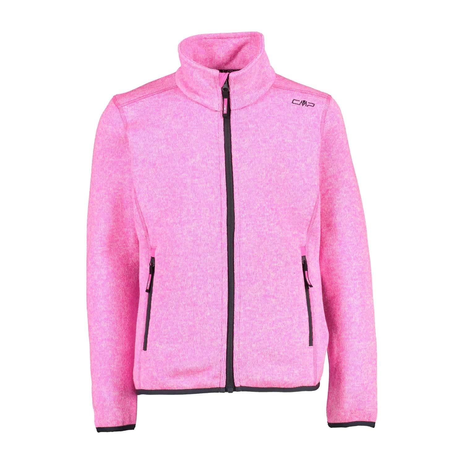 CMP Knit Tech Mélange Fleece Jacket Knit Tech Mélange Fleece Jacket, Woman, Asph