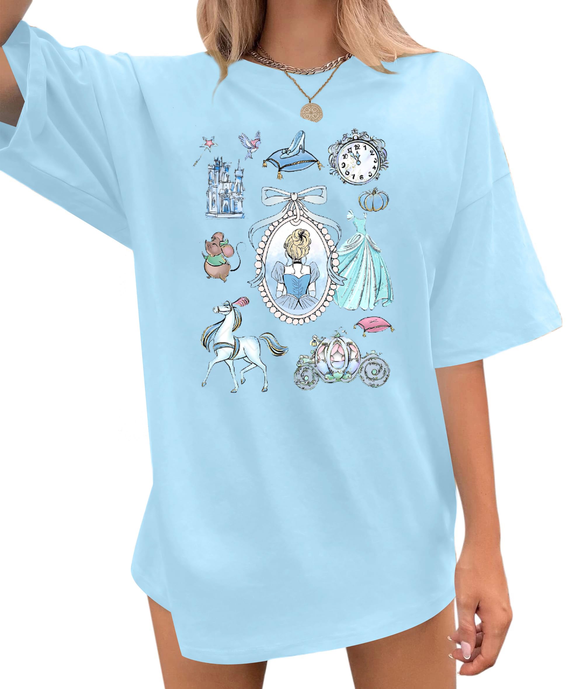 Oversized Magic Shirt for Women Magic Shirt Family Vacation Outfit Tee Casual Sh