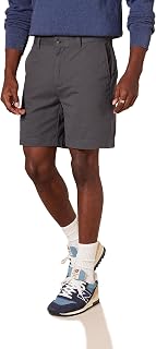 Amazon Essentials Hombre Pantalones Cortos Chinos de Corte Ajustado de 18cm