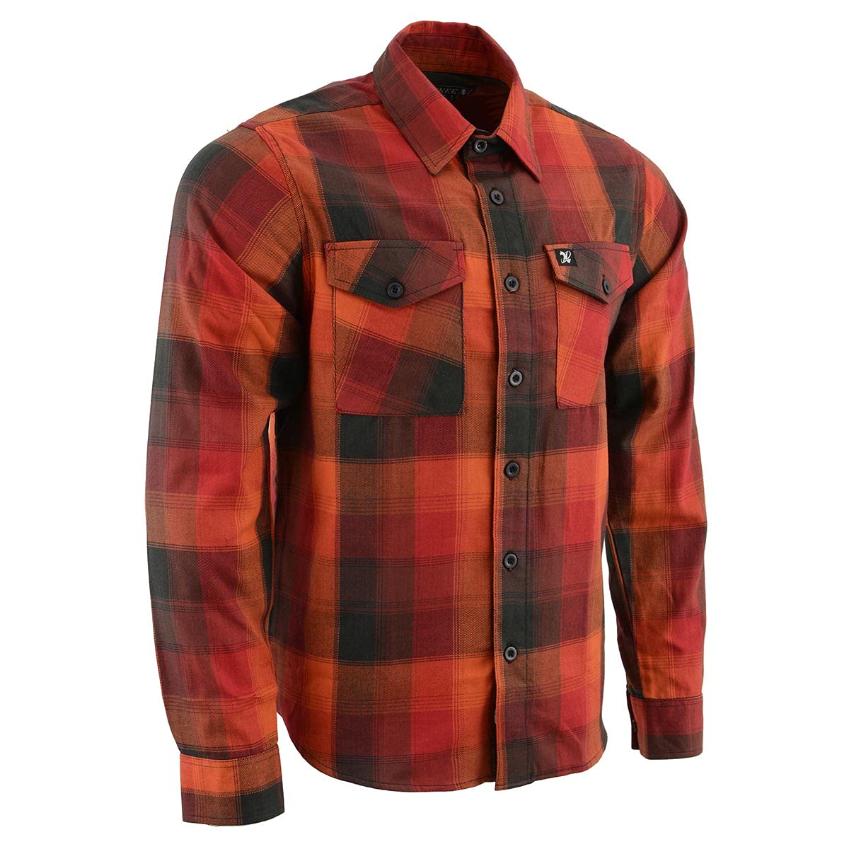 Milwaukee Leather Men’s Casual Cotton Flannel Plaid Long Sleeve Button Down Cott