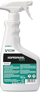 EQM- ECO-301 - Isopropanol 99.9% - Isopropyl Alcohol IPA 750ML - Cleaning | Fast and Residue-free Evaporation - Electronics, Lenses, Screens, 3D Resins & Glasses - Degreaser