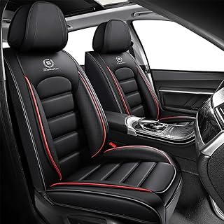 for Ford Escape Seat Covers 2001-2026 2 Seats/Black&Red