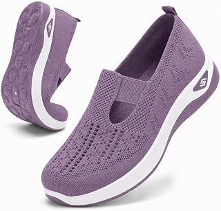 Generic Women's Walking Shoes Breathable Comfortable Anti-Slip Lightweight Arch Support Suitable Indoor/Outdoor Spring Summer Autumn White US Women Size