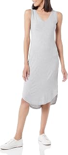 Amazon Essentials Womens Jersey Sleeveless V-Neck Midi Dress