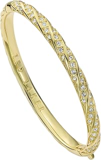 Ted Baker London Torvi Crystal Twist Hinged Bangle Bracelet for Women