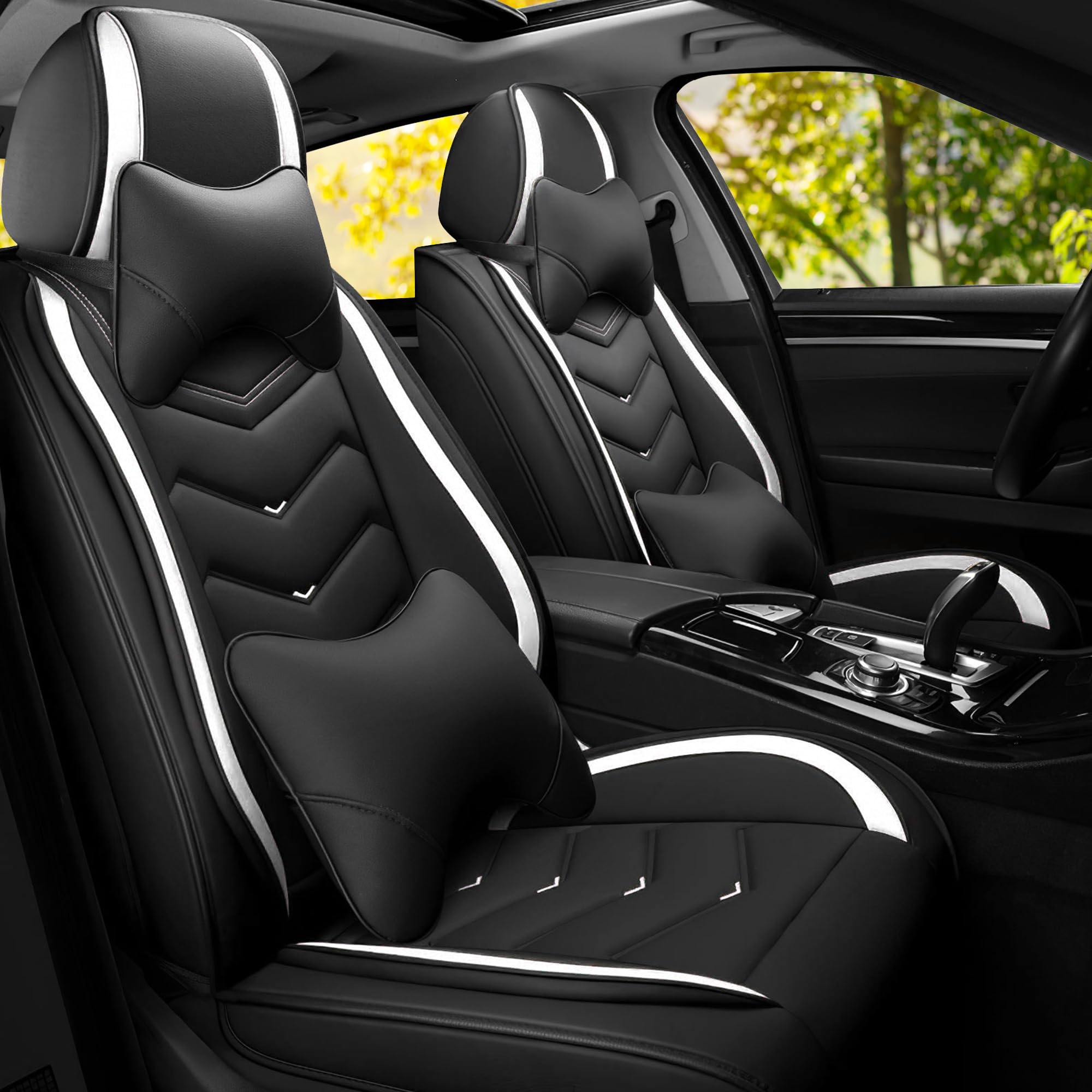 Car Seat Covers Fit for Ford F-150/F-250/F-350 2009-2026, Stylish Sport Seat Cov