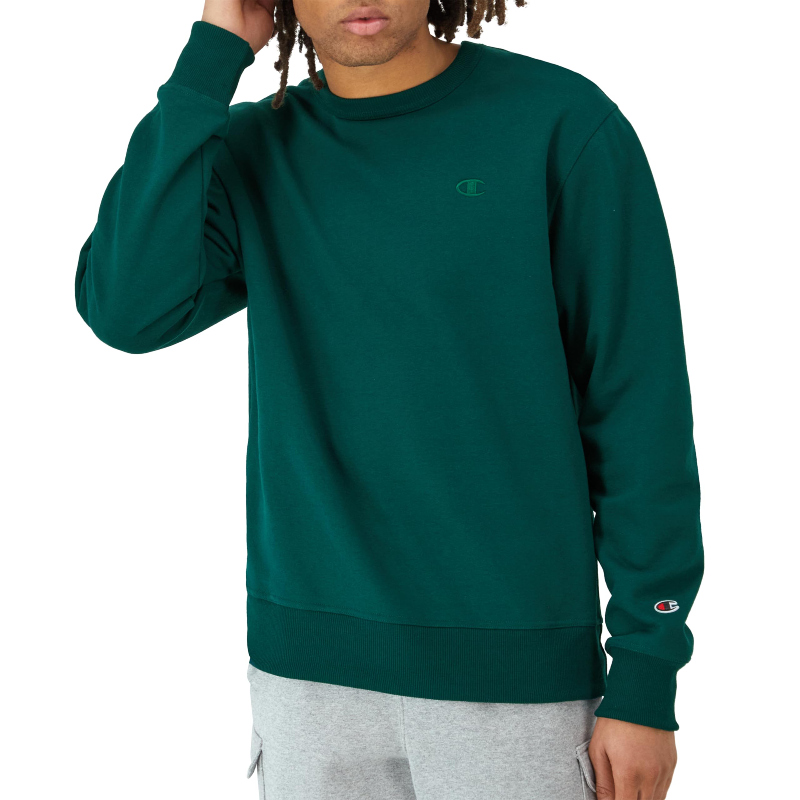 Champion Men's Fleece Crewneck Sweatshirt (Reg. Or Big & Tall)