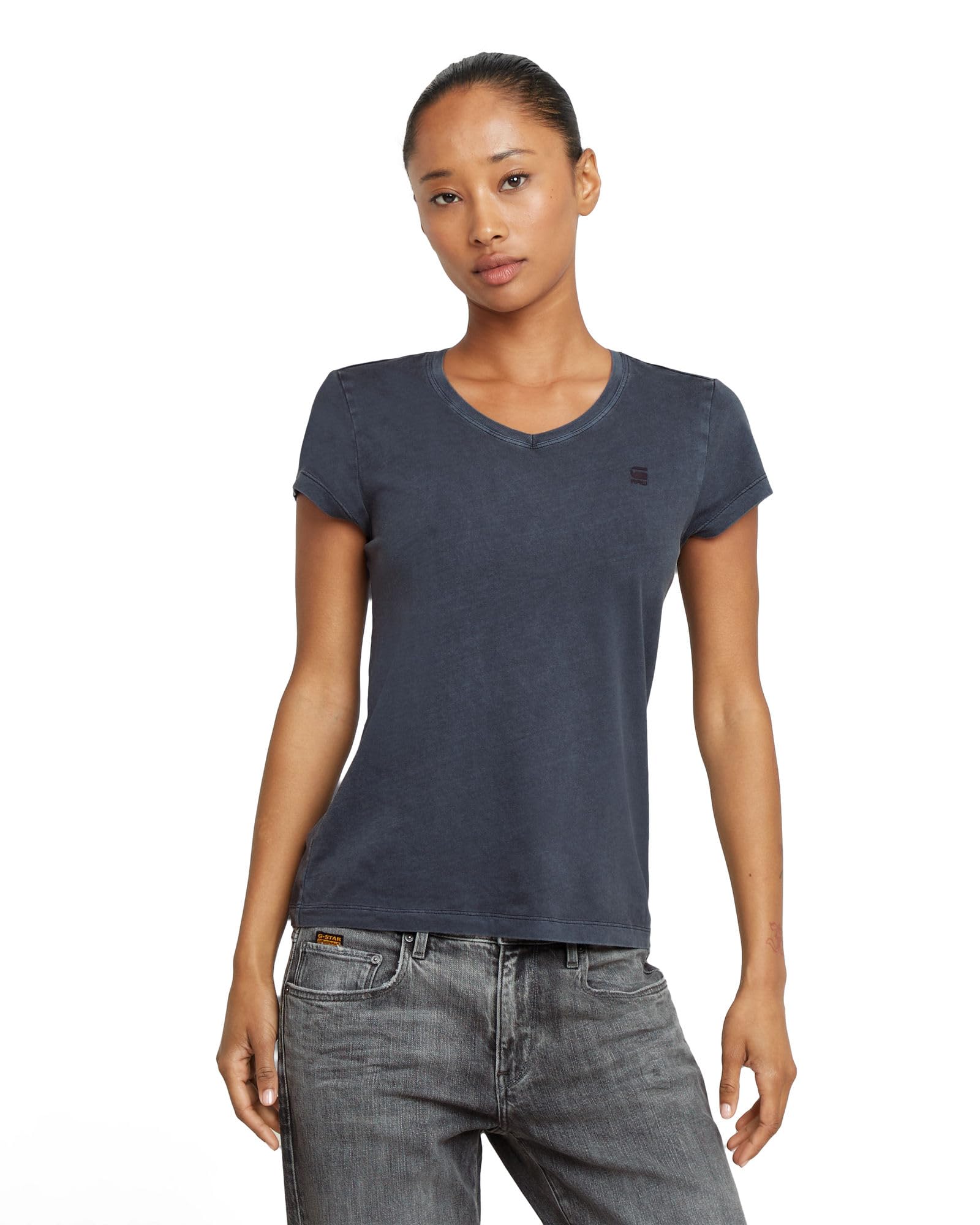 G-Star Eyben Women's Slim V-Neck Top 2.0 T-Shirt (Pack of 1)
