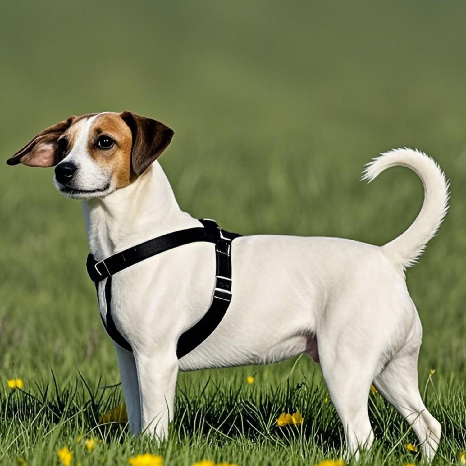 Adjustable Outdoor Dog Harness Anti Pruno Chalk Design Comfortable Durable Fits 