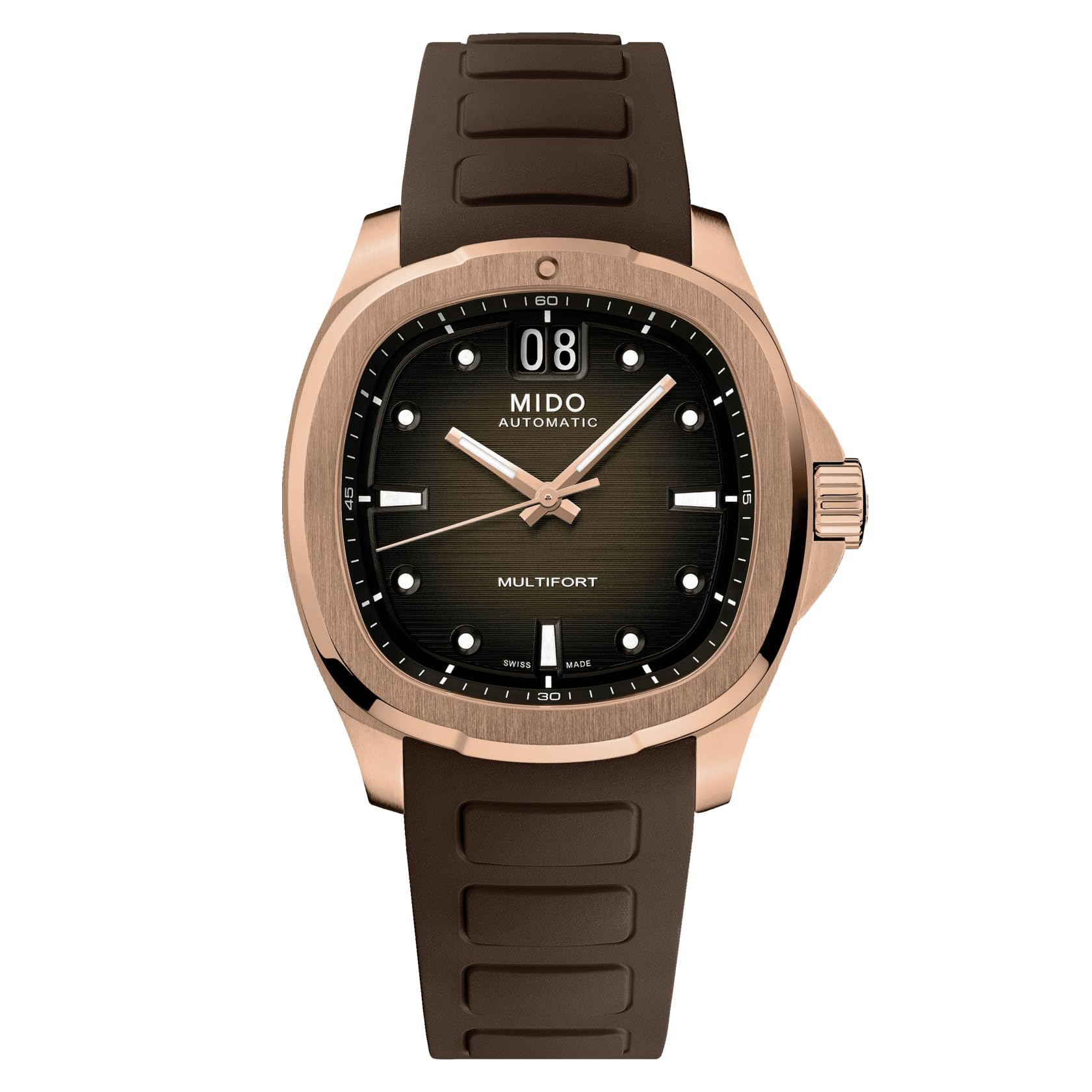 MIDO Multifort TV Big Date Men's Automatic Swiss Stainless Steel Watch 40mm Case