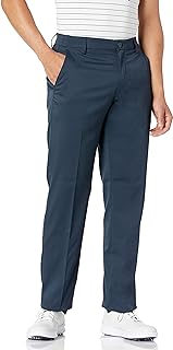Amazon Essentials Men's All Day Wear Straight Fit Golf Trousers, Navy Blue, 32W / 30L