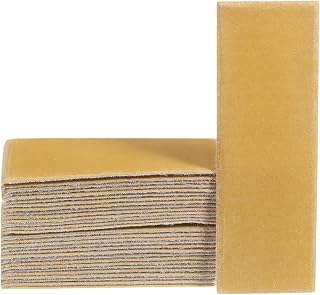 Generic 30pcs Micro Sander Paper 400 Grit 3.5x1.2 Inch Mini Sanding Sheets Strips Hook Loop Sandpapers for Wood Metal Small Projects Tight Spaces Polish Work