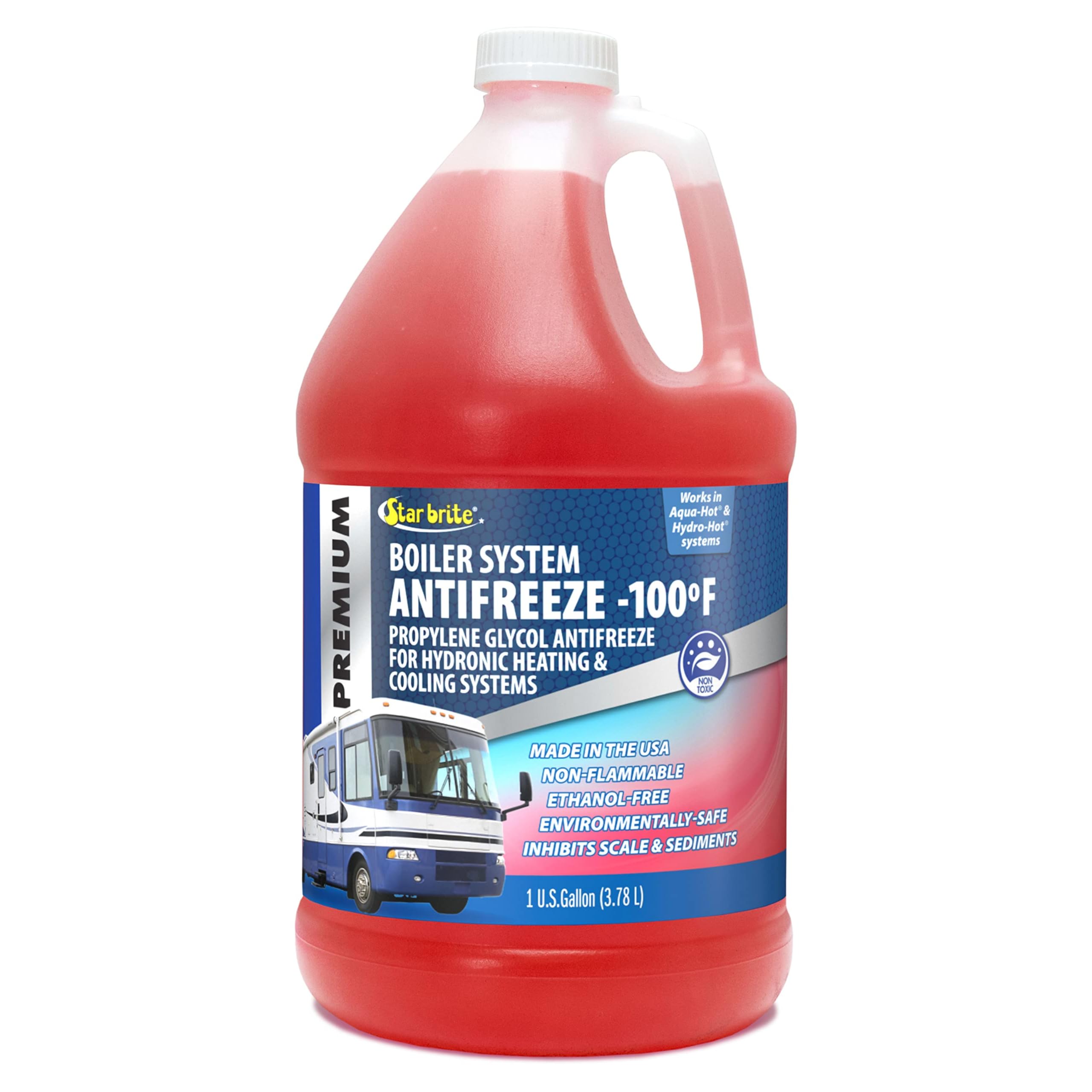 Star Brite Premium -100° Boiler System Antifreeze - Propylene Glycol Heating & C