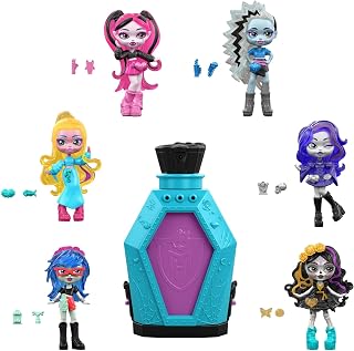 Monster High Little Frights Assortment | Single Mini Doll Included, Surprise 3-inch Figure in Display Coffin with Water Reveal and Charm Accessories, JMG81