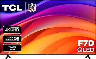 TCL 65" F7D Class 4K UHD HDR QLED Smart TV with Fire TV – 65F7D | Dolby Vision & Atmos, HDR10+, DTS, Voice Remote with Alexa+, Motion Rate 240, Game Accelerator 120, Auto Game Mode