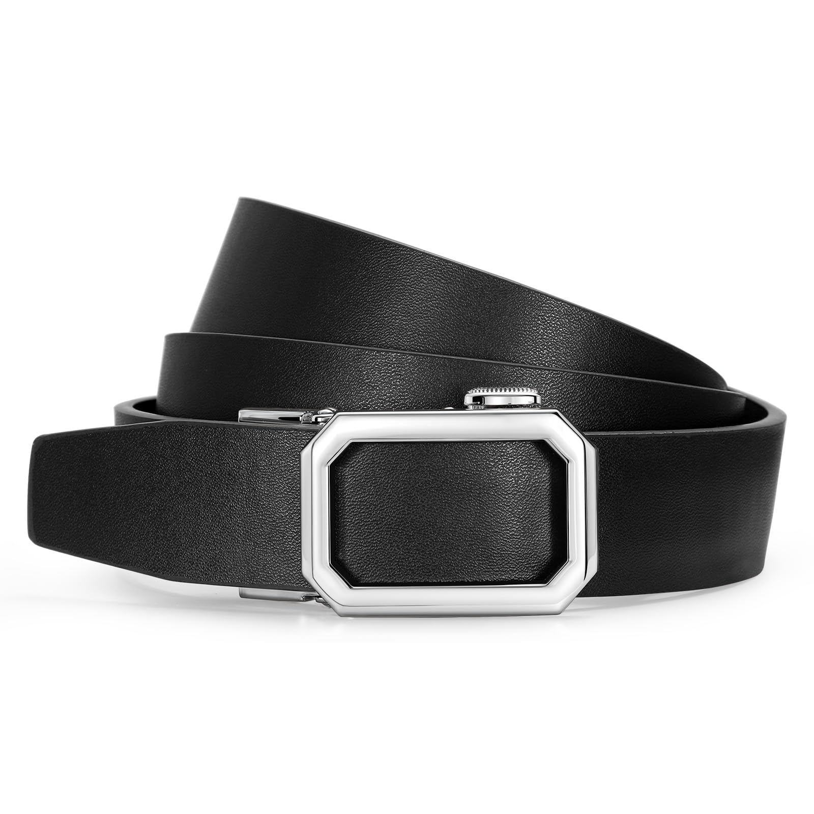 SUOSDEY Ratchet Belt for Women, Automatic no hole Leather belt for Jeans Pants A
