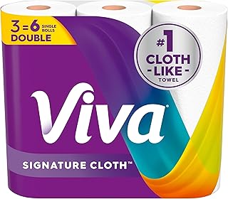 Viva Signature Cloth Paper Towels, 3 Double Rolls, 86 Sheets per Roll