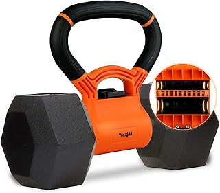 Yes4All Kettlebell Handle/Dumbbells Handle, Converts Dumbbells into Kettlebell