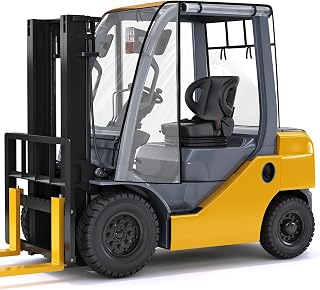 KEMIMOTO Forklift Rain Cover with Rear Window, Fit Forklift up to 6000 lb | Waterproof Cab Enclosure Clear Fork Truck Cover with 0.5MM PVC Film, Anti-UV Universal Fit, 55"Top 45" L x 40" W x 52" H