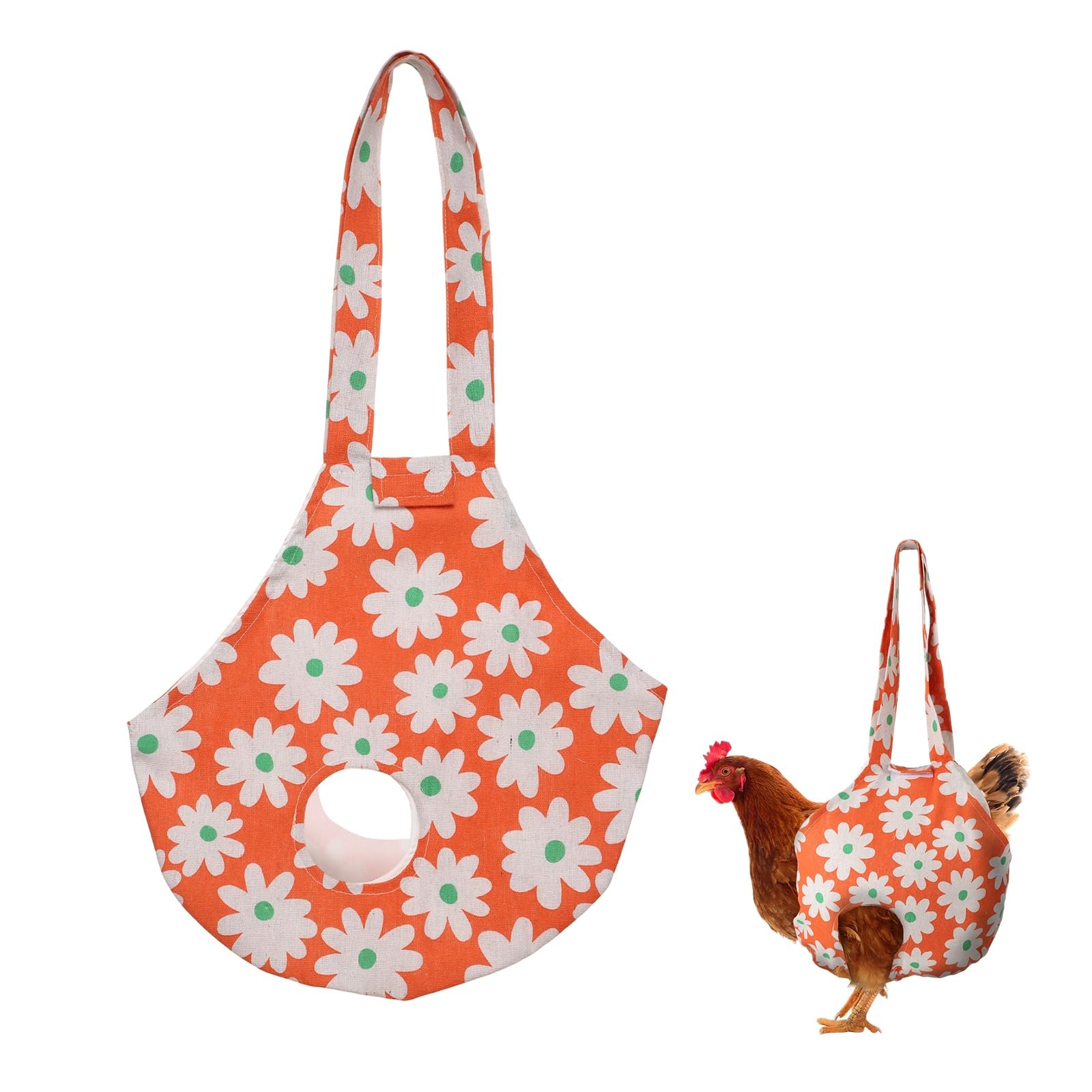 M METERXITY 1-Pack Chicken Carrying Bag, 14.76 Inch Linen Chicken Holder Sling B