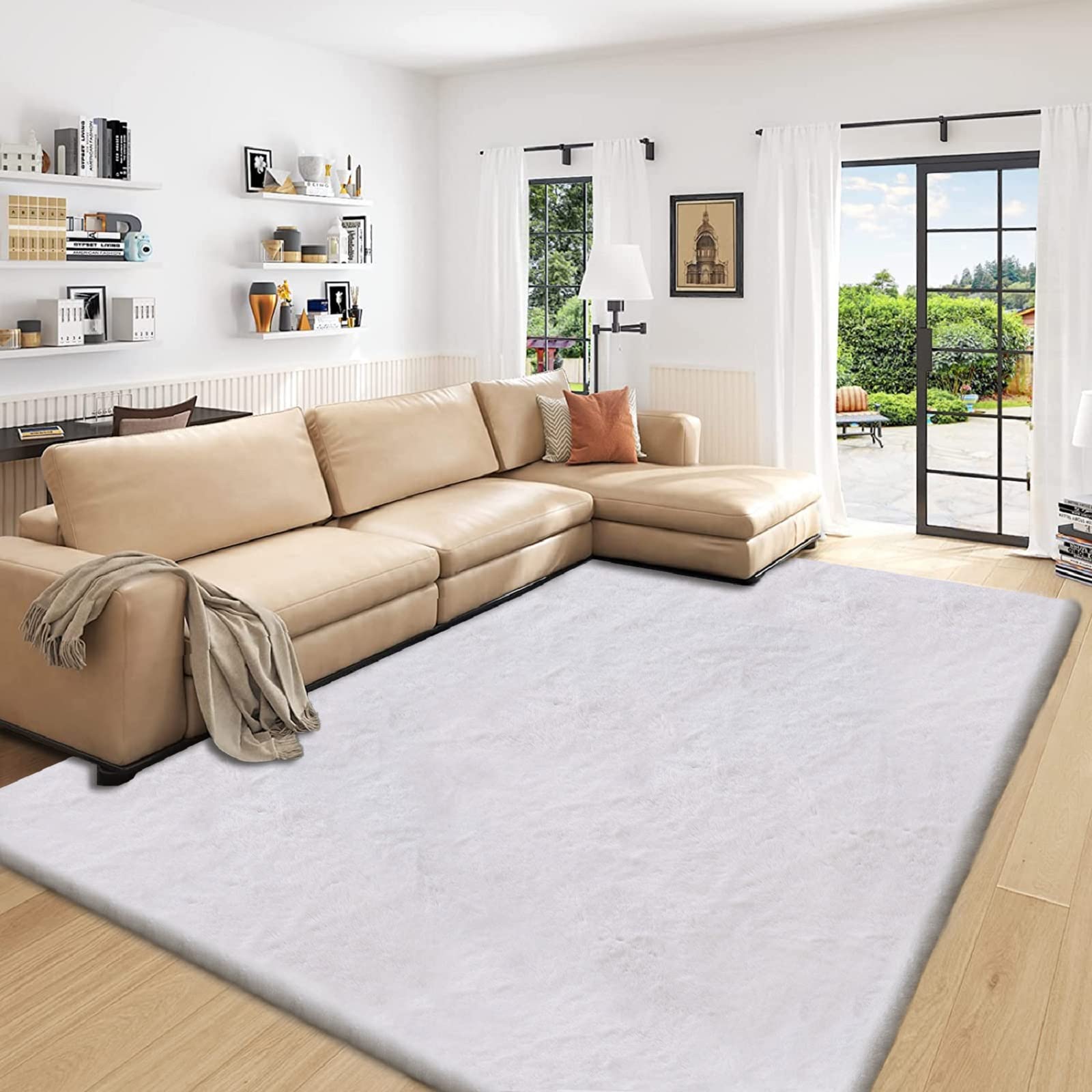 ORINOVA Grey Bedroom Rug 180 x 270 cm Soft Living Room Large Washable Modern Rec