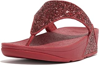 FitFlop Women's Lulu Glitter Flip Flops, Toe-Post Sandals, Comfortable with Natural Arch Support