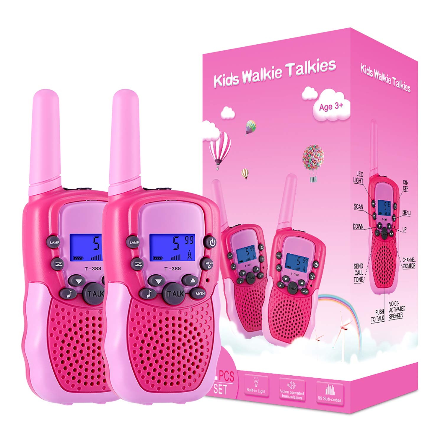 Selieve Toys for 3-12 Year Old Girls Boys, Walkie Talkies for Kids 22 Channels 2