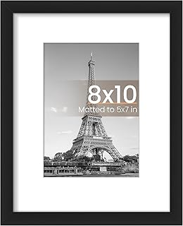 upsimples 8x10 Picture Frame, Wall Decor Photo Frames, Black 1 Pack